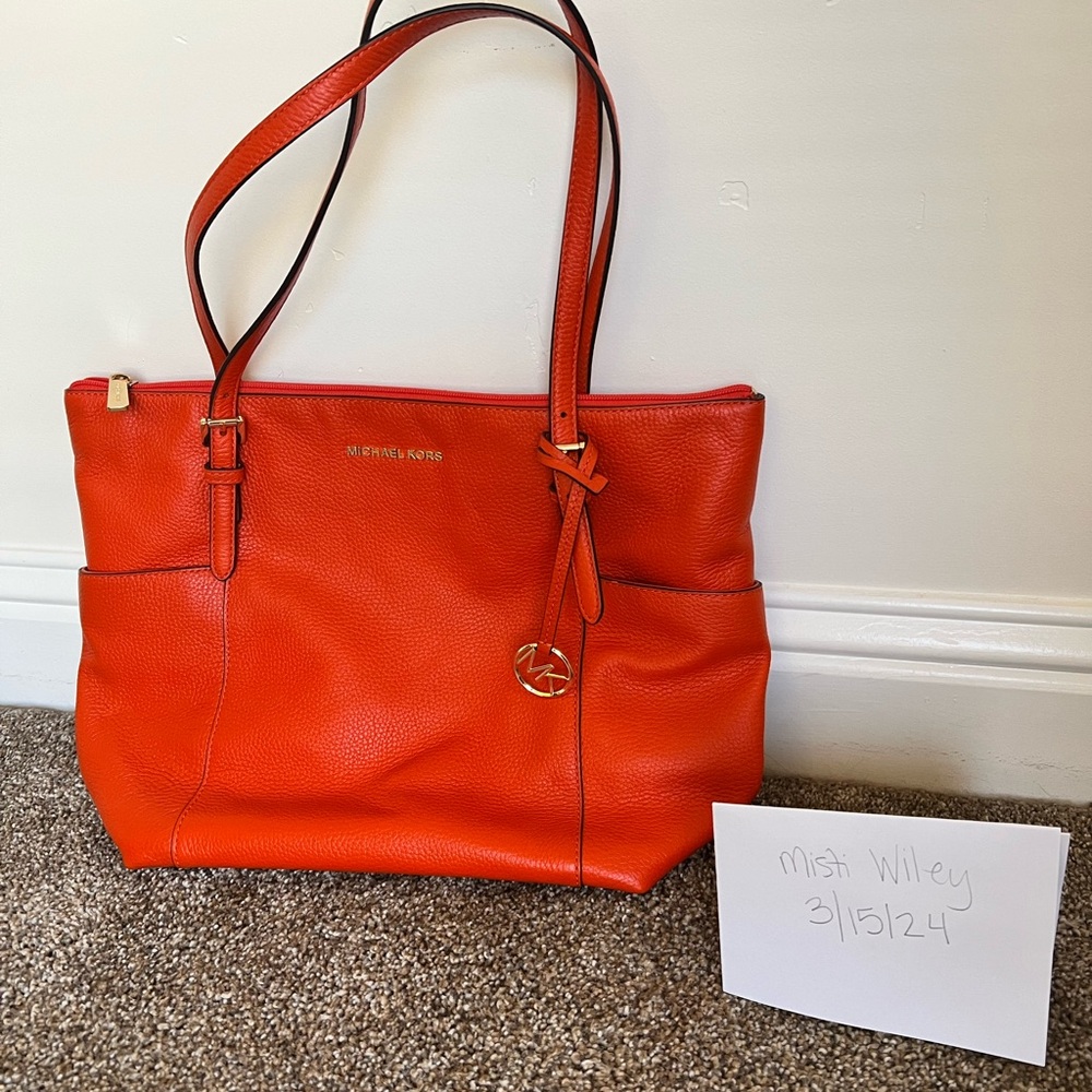 Orange Michael Kors Handbag
